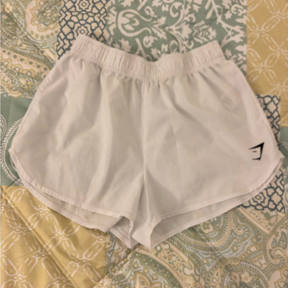 White Gymshark Running Shorts